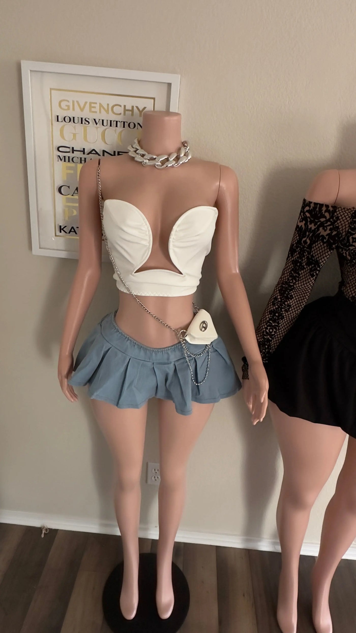 DENIM MINI SKIRT (BLUE) Couture For You