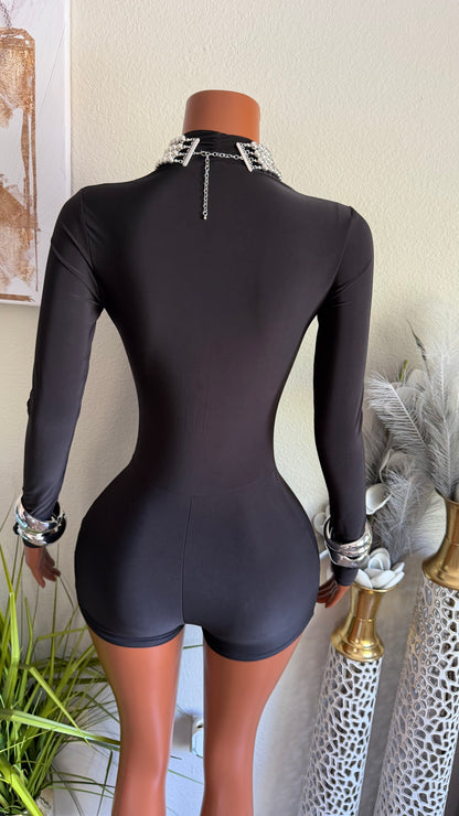 NOIR LUXE ROMPER
