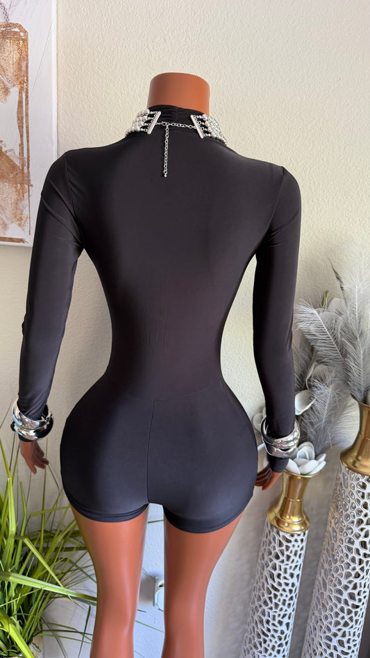 NOIR LUXE ROMPER
