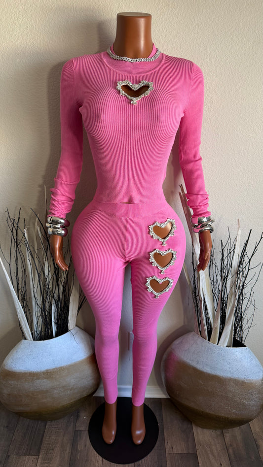 XOXO KNIT SWEATER SET