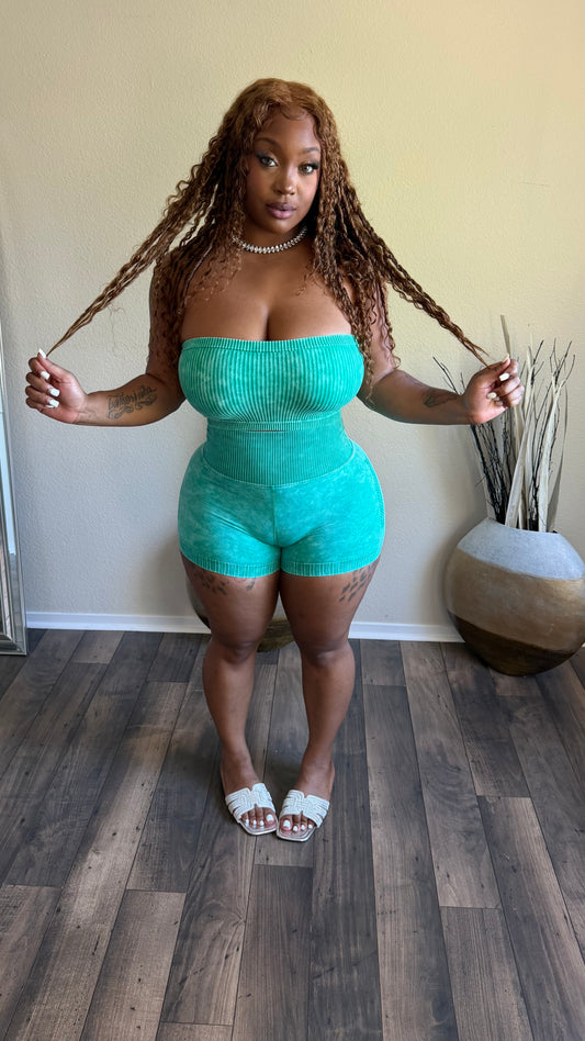 FLEX APPEAL ACID WASH SET (GREEN)