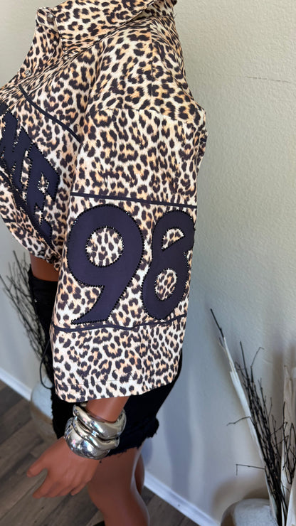LEOPARD SEASON CROPPED JACKET