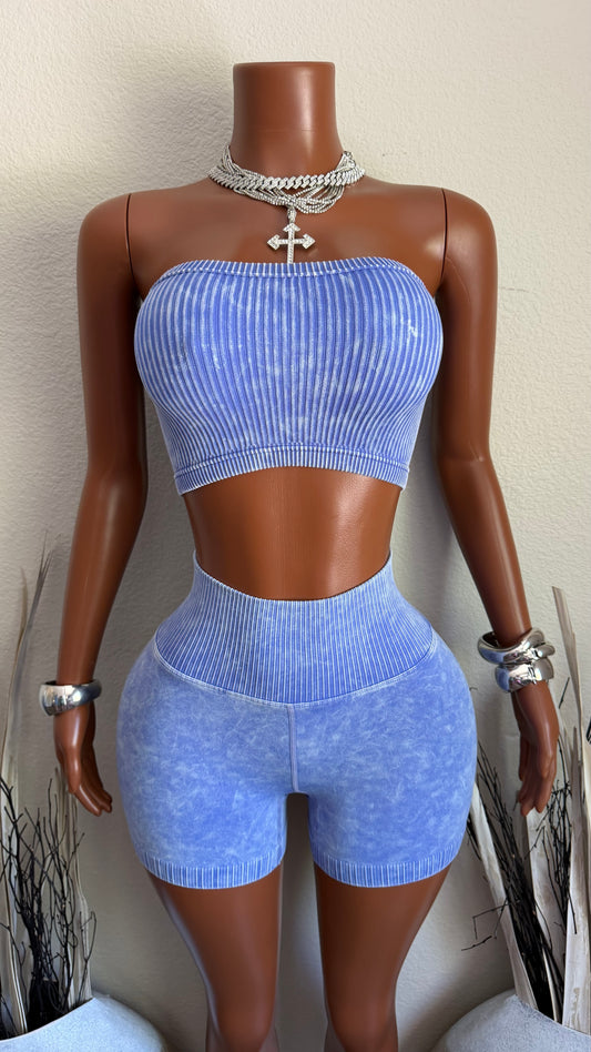 FLEX APPEAL ACID WASH SET (INDIGO)