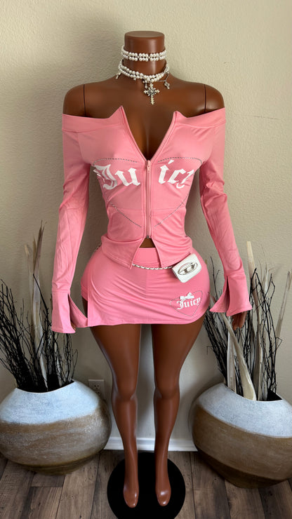 OH SO JUICY SKORT SET (PINK)