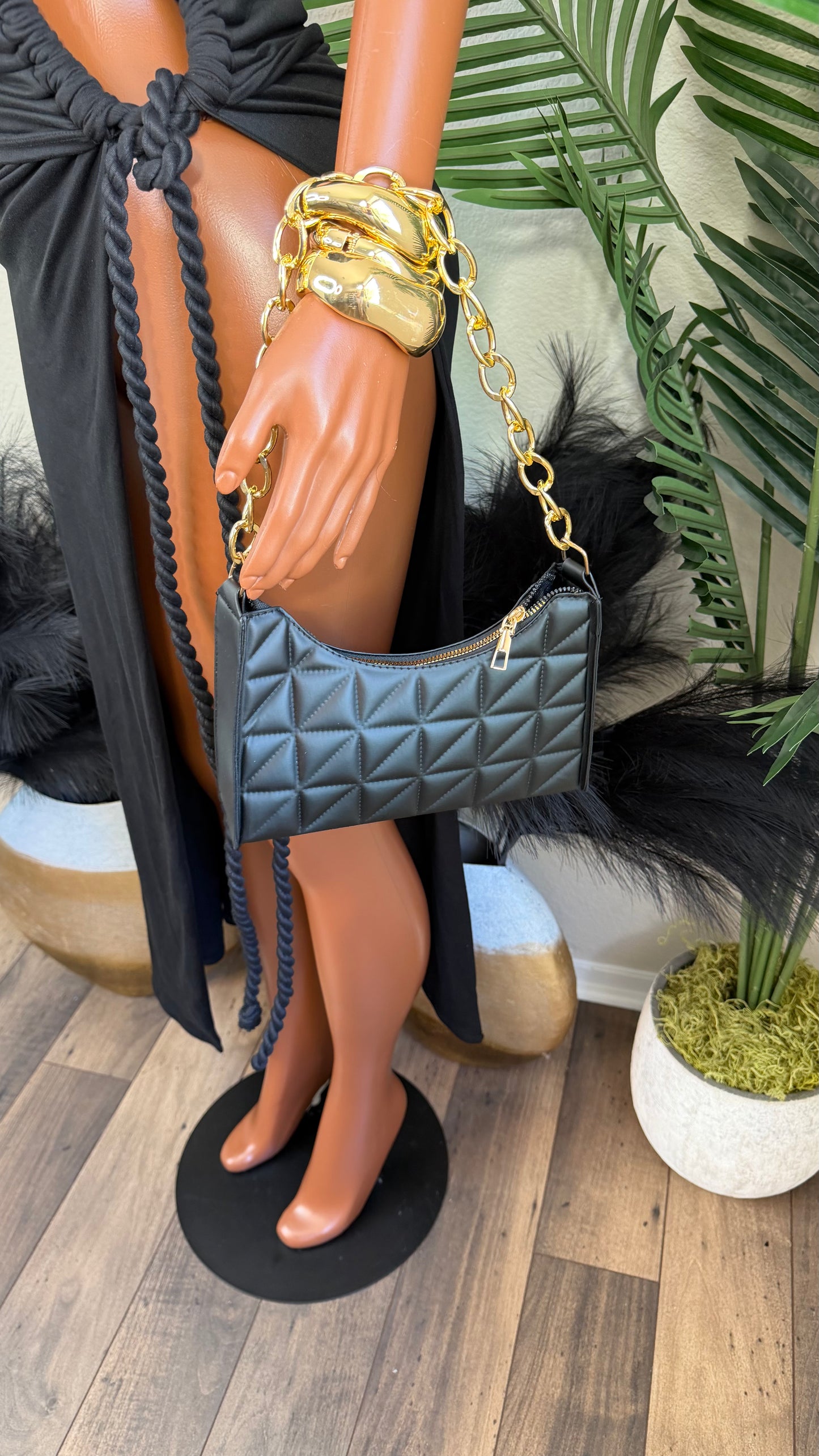 LUXE LINK BAG (BLACK)