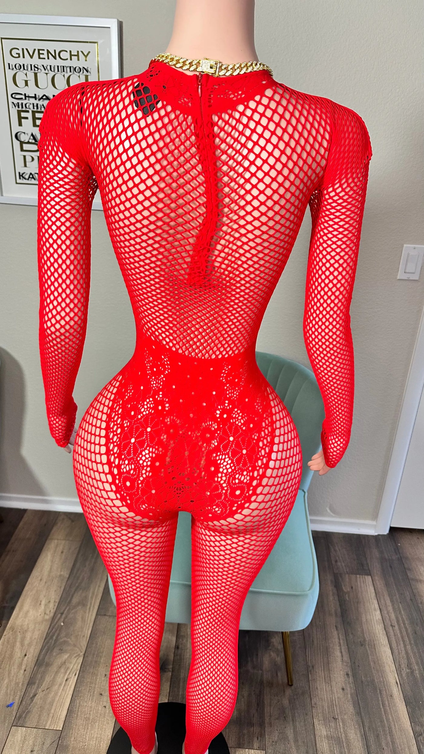 GET EM GURL JUMPSUIT (RED) Couture For You