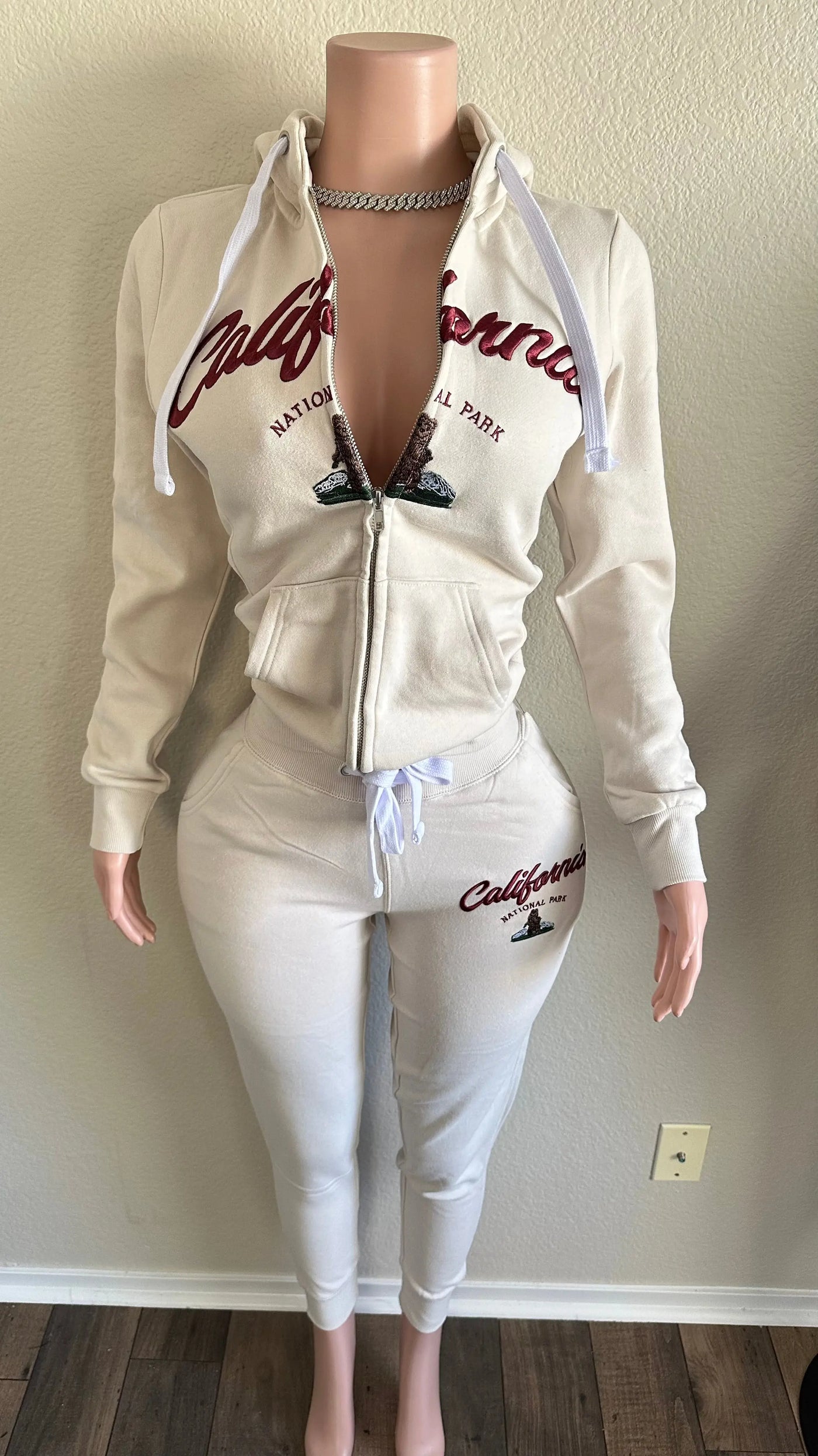 GOING BACK TO CALI JOGGER SETS (BEIGE) Couture For You