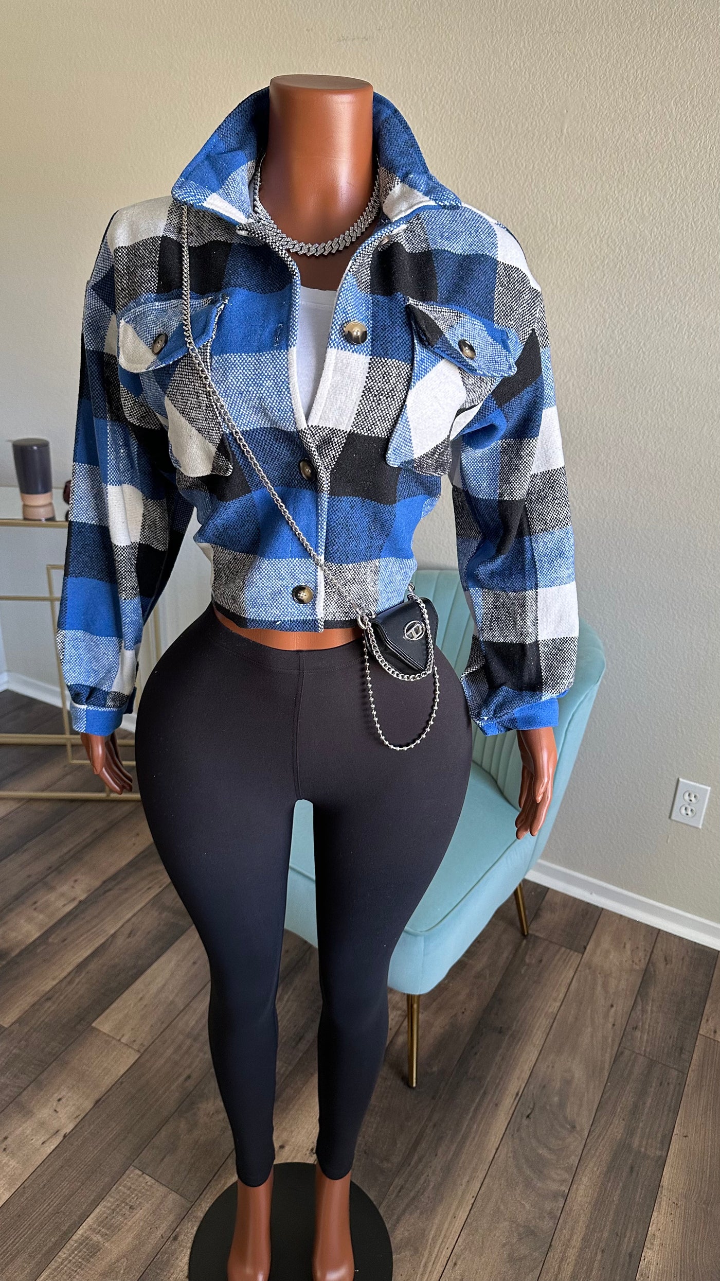 IF YOU REALLY WANT IT 3 PIECE SET (BLUE) Couture For You