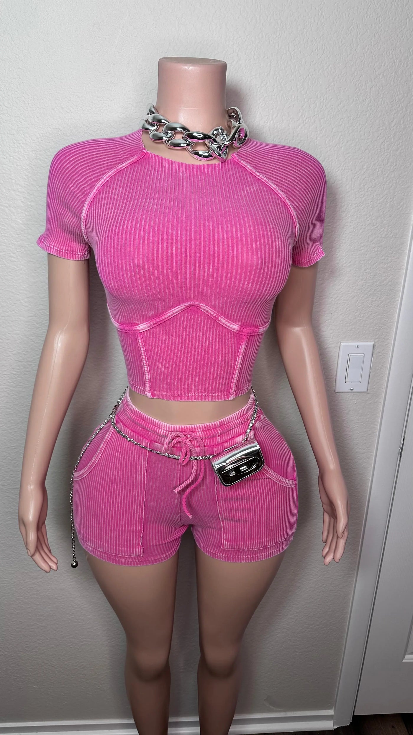 IM STILL YOURS SHORT SET (PINK) Couture For You