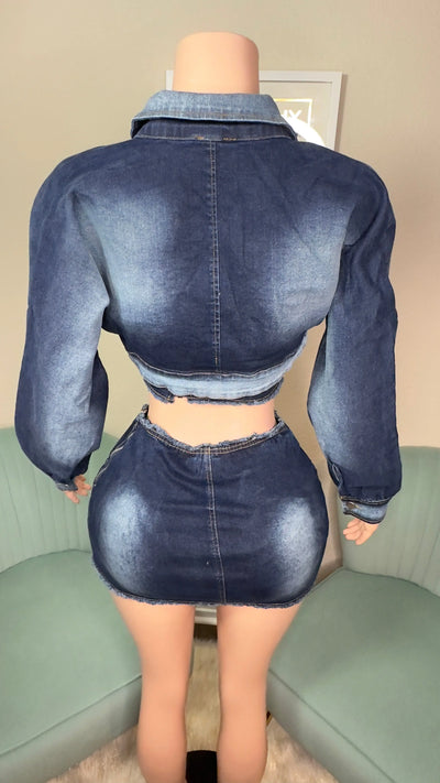 IN THE MIX 3 PIECE DENIM SET Couture For You