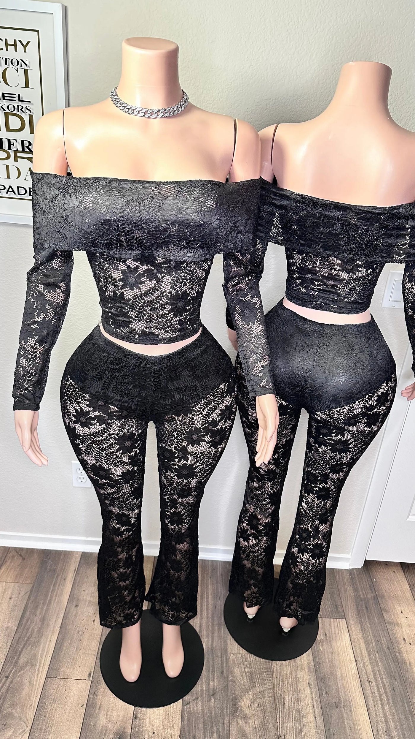 KEEP AN EYE OUT LACE SET Couture For You