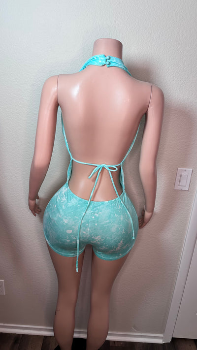 LIFES A BEACH ROMPER (AQUA) Couture For You