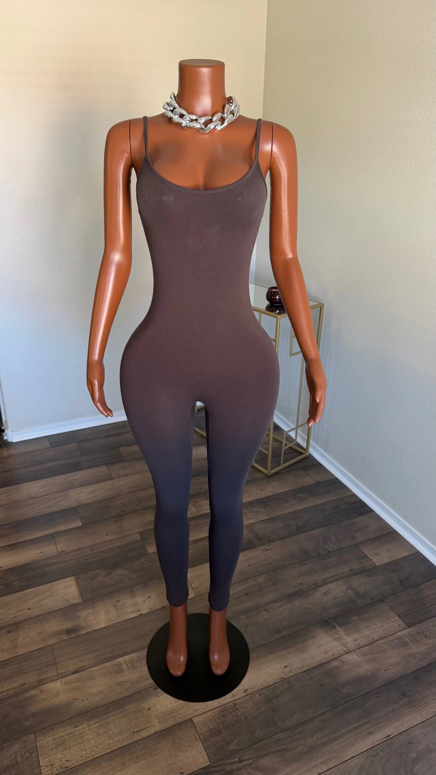 LOS ANGELES BASEBALL JACKET AND JUMPSUIT SET (BROWN) Couture For You