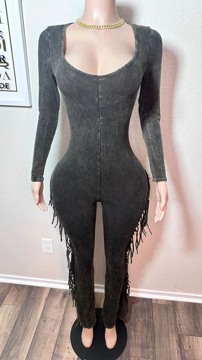 NO INTRODUCTION FRINGE JUMPSUIT Couture For You