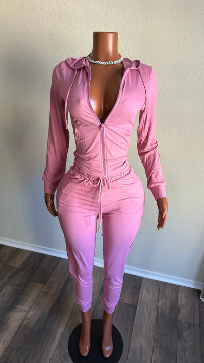 OFF DUTY JOGGER SET (MAUVE) Couture For You