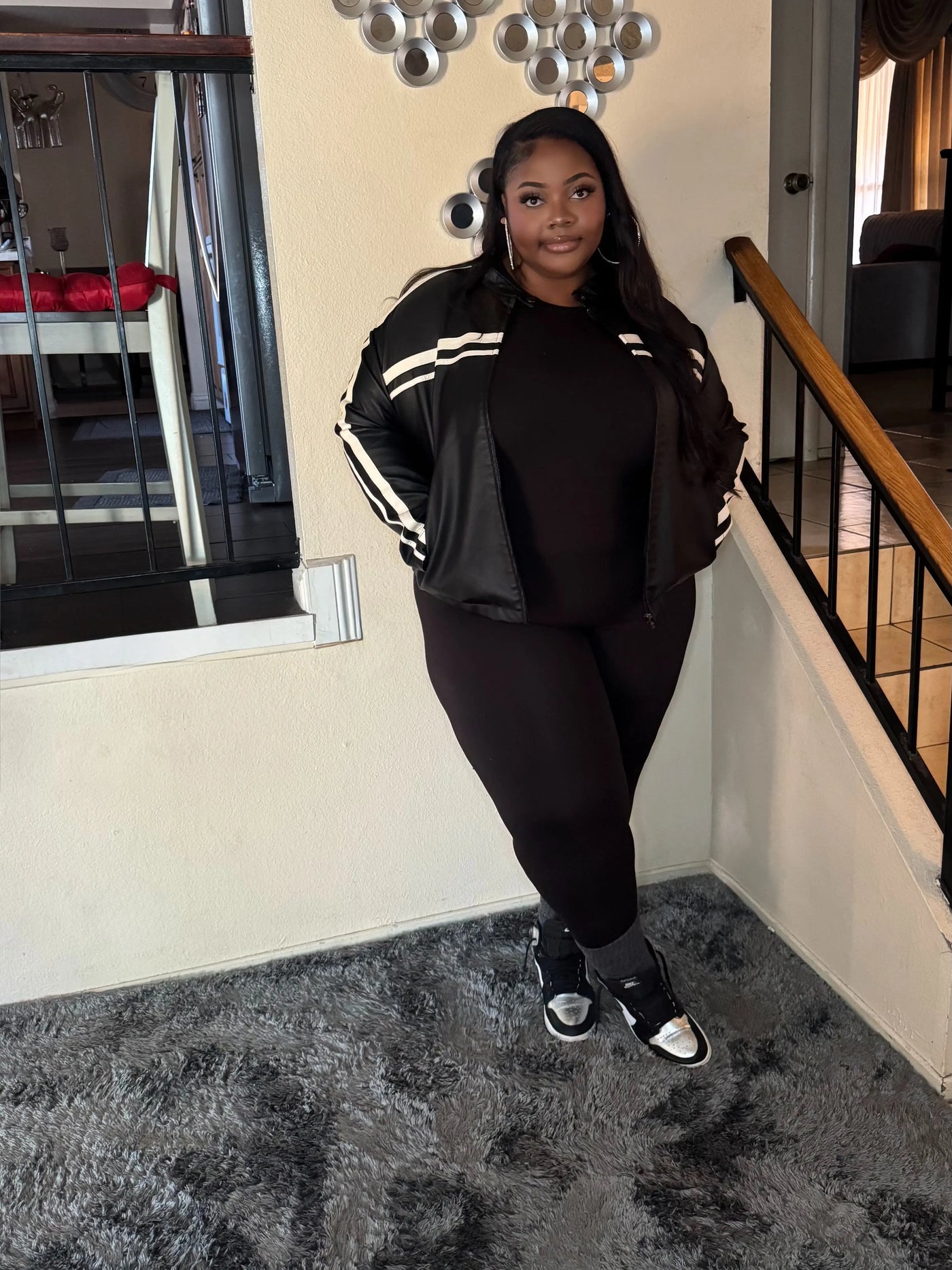 ON EDGE FAUX LEATHER JACKET (BLACK) Couture For You