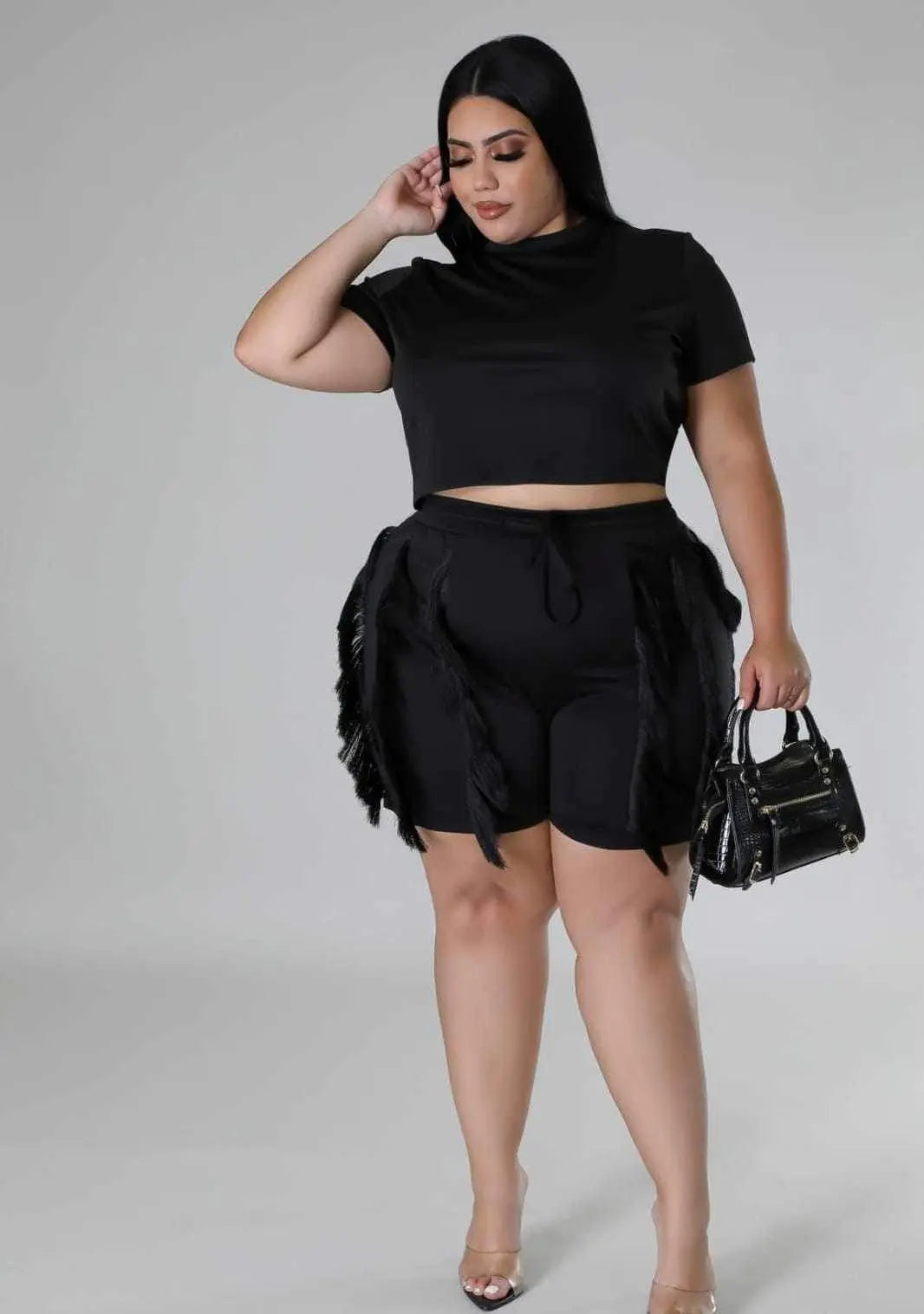 PLUS SIZE STATEMENT PIECE SET (BLACK) Couture For You
