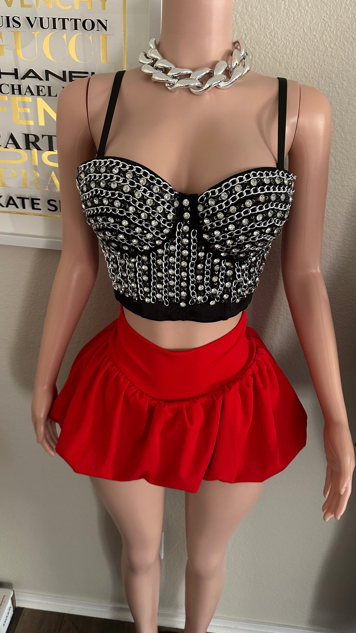 REGULAR BUBBLE SKIRT (RED) Couture For You