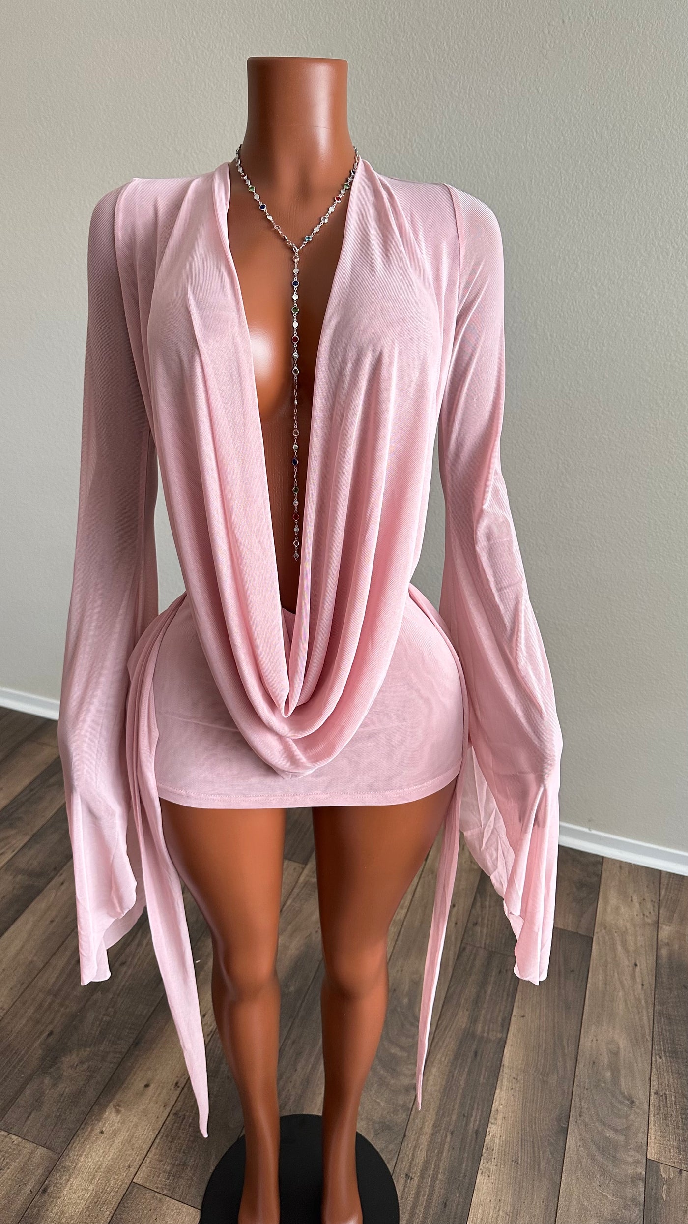 SECRET OBSESSION MESH DRESS (PINK) Couture For You