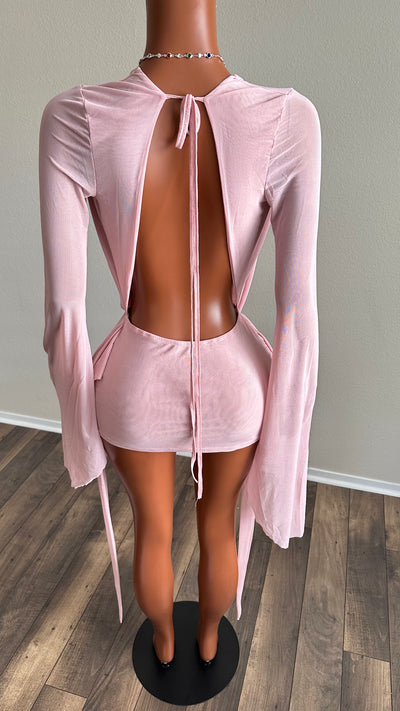 SECRET OBSESSION MESH DRESS (PINK) Couture For You