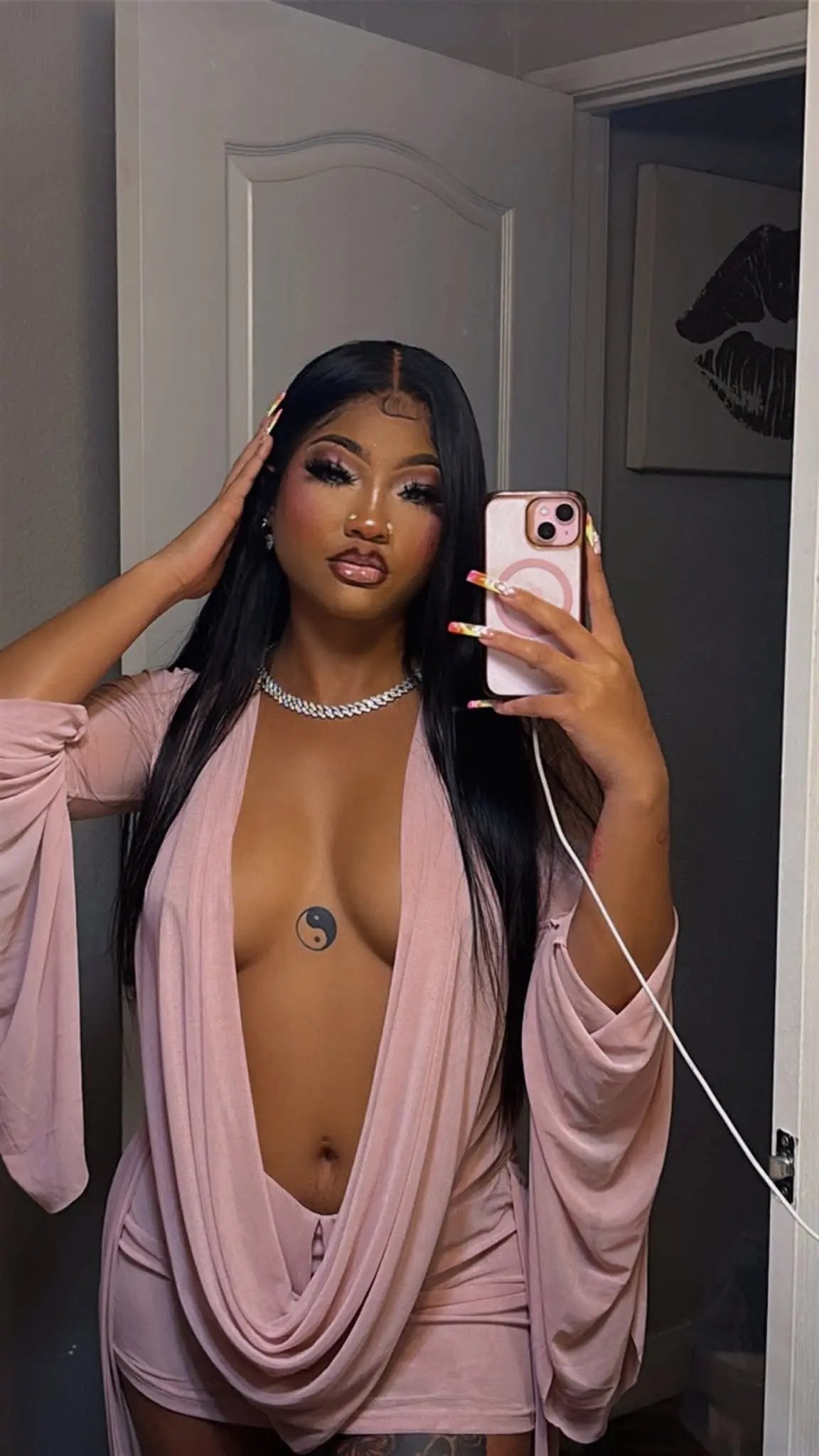 SECRET OBSESSION MESH DRESS (PINK) Couture For You