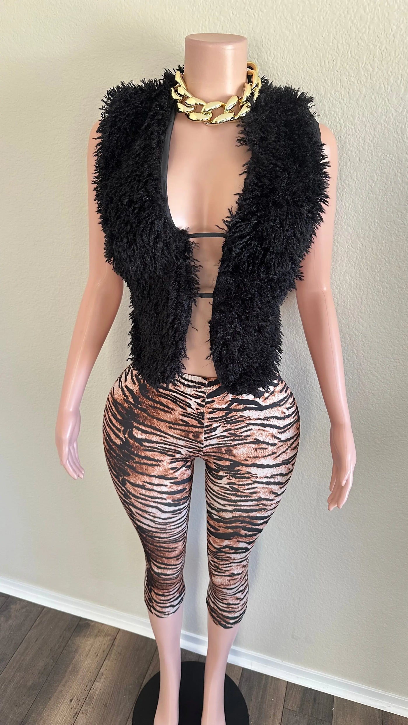 TIGER PRINT CAPRIS Couture For You