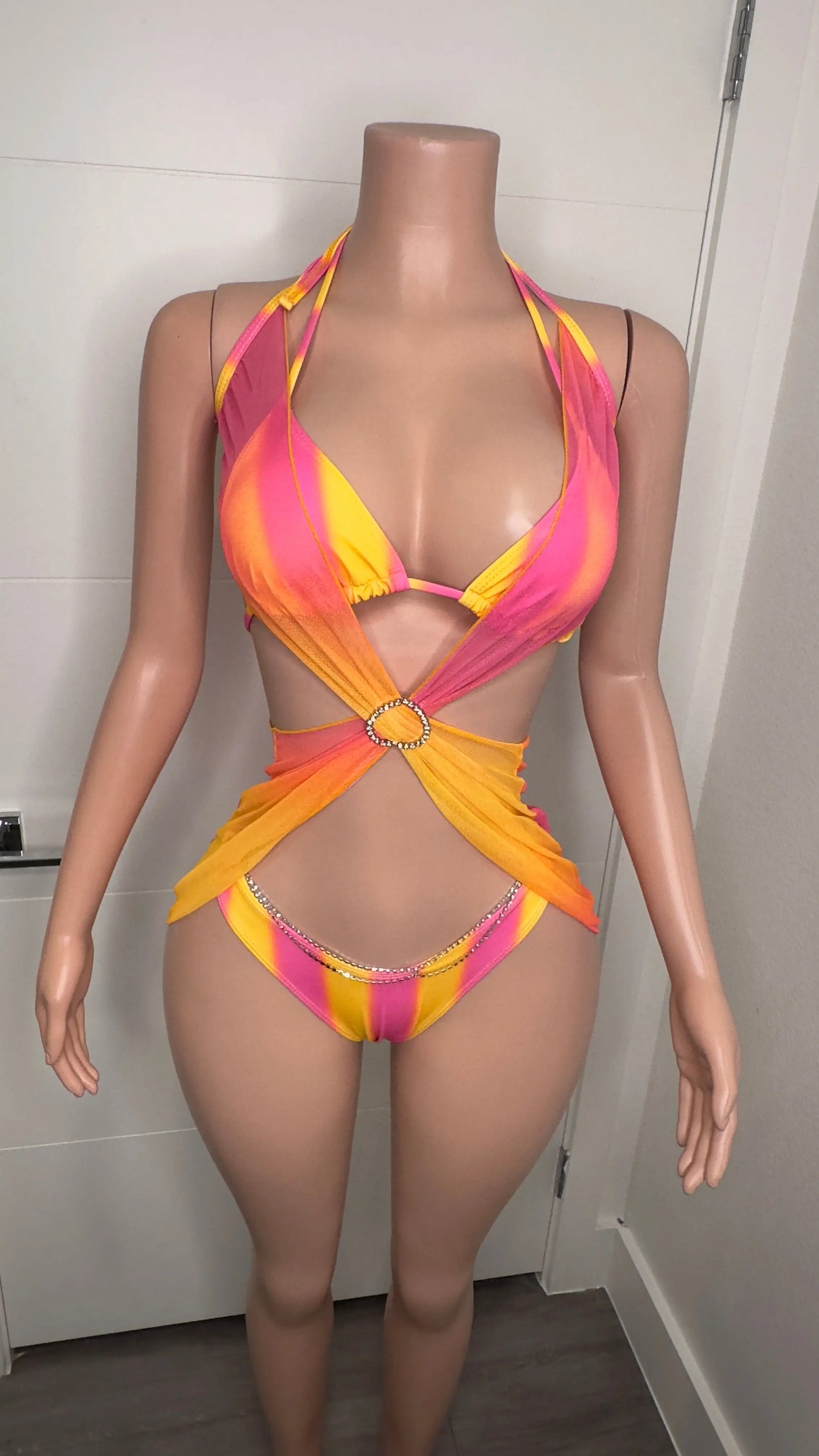 TROPICAL SUNSET SWIM SET Couture For You