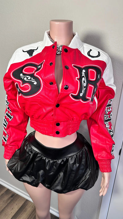 WESTERN RODEO FAUX LEATHER JACKET Couture For You